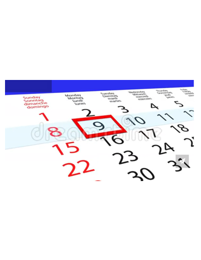 Indicadores de fecha para...