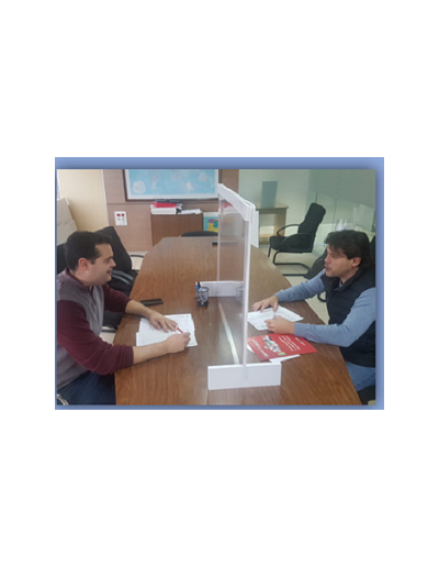 Benchtop protective MAMPARA